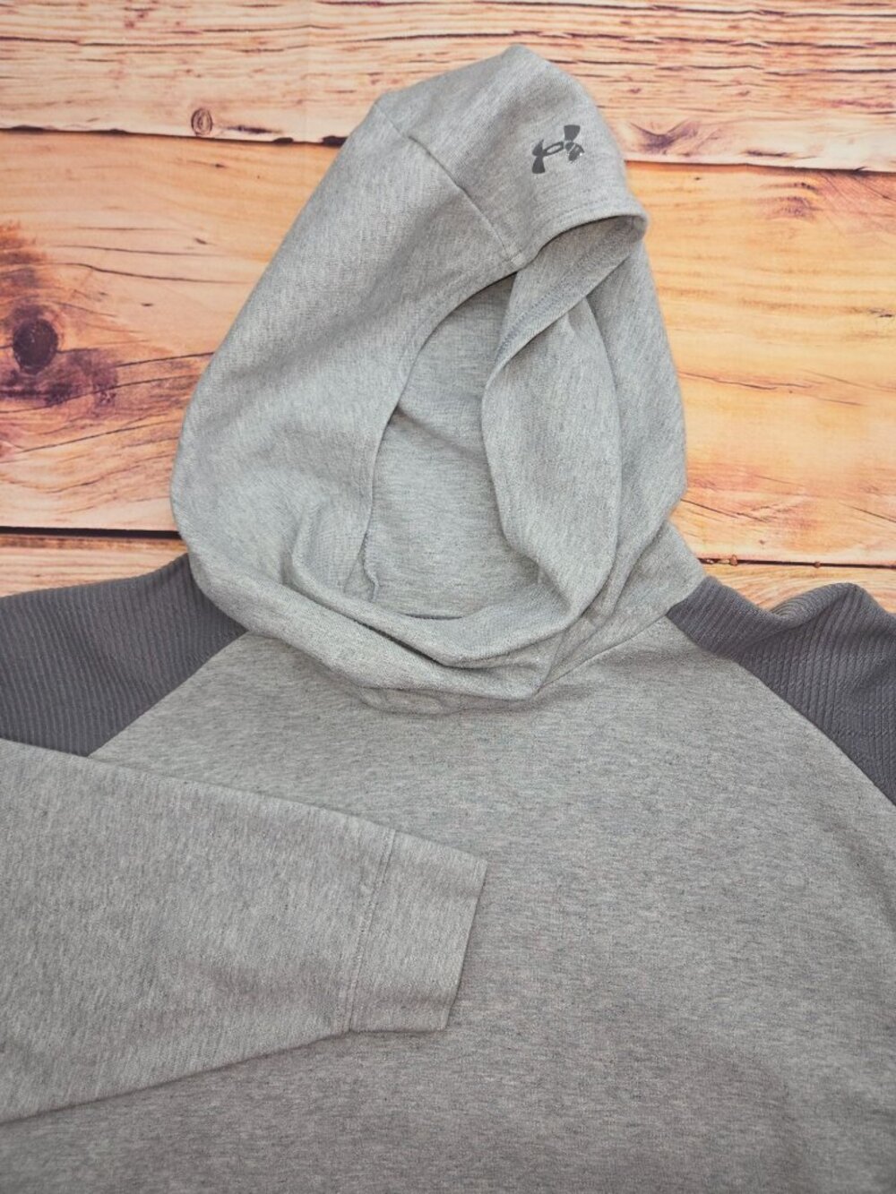 Under Armour Women's Project Rock Allday Hustle Hoodie XS Gray Oversized